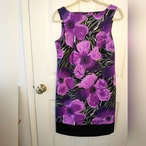 Dress purple floral